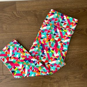 Bright cropped leggings